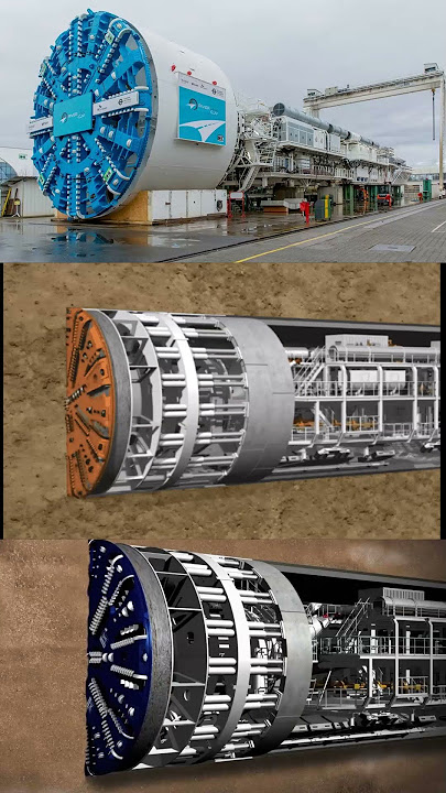 Mega Tunnelling Boring Machine (TBM) at Work #shorts