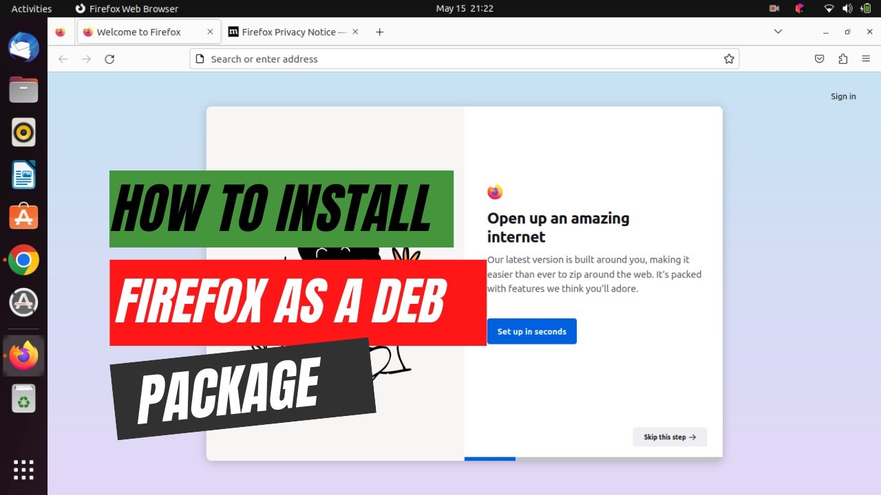 How to Install the Firefox as Deb package in Ubuntu 22.04