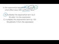 Understanding Coefficients in Exponential Expressions