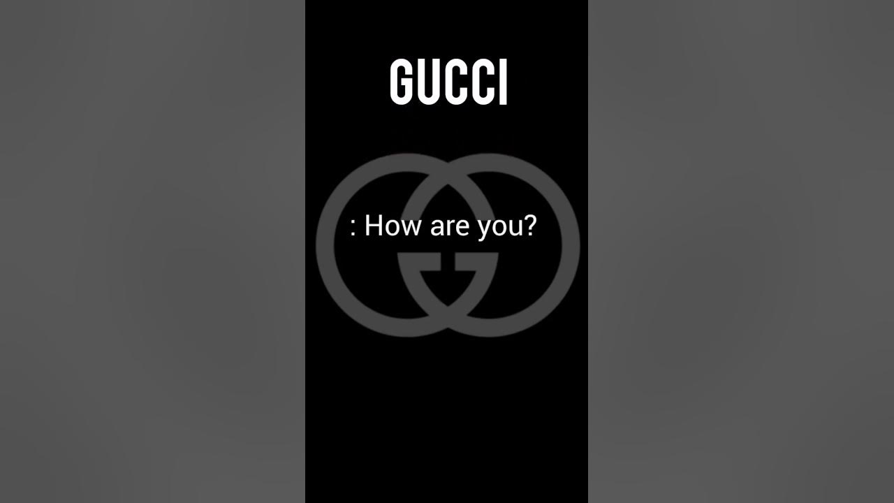 How to pronounce Gucci Meaning of Gucci shorts english 