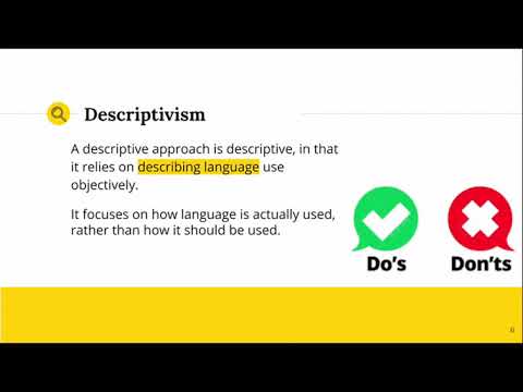 Video: Erinevus Preskriptivismi Ja Deskriptivismi Vahel