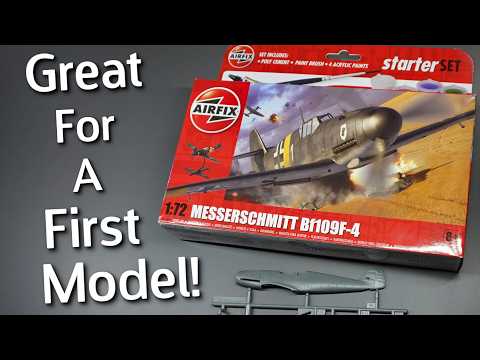 A Good Subject For A Beginner?! Airfix Messerschmitt Bf109F-4 Starter Set - Unboxing Review