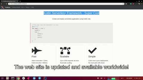 Kotlin Serverless Framework