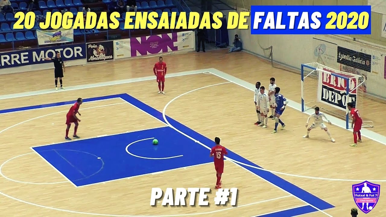 CONFIRA 20 Jogadas Ensaiadas de Faltas Infalíveis no Futsal (Parte 1 ...