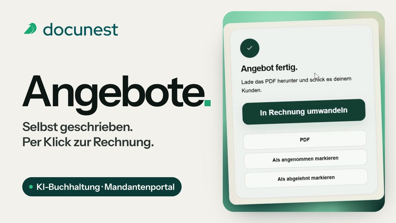 Vom Angebot zur Rechnung, Vorschaubild des Videos