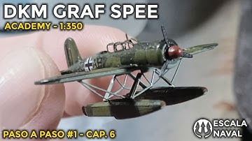 DKM GRAF SPEE - ACADEMY - 1:350 | SMALL PARTS PAINTING | STEP BY STEP #1 - CHAPTER 6