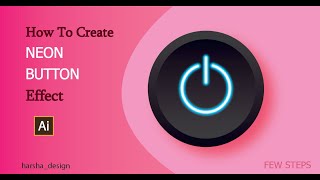Learn how to create 3d neon button effect in illustrator l graphic design screenshot 5