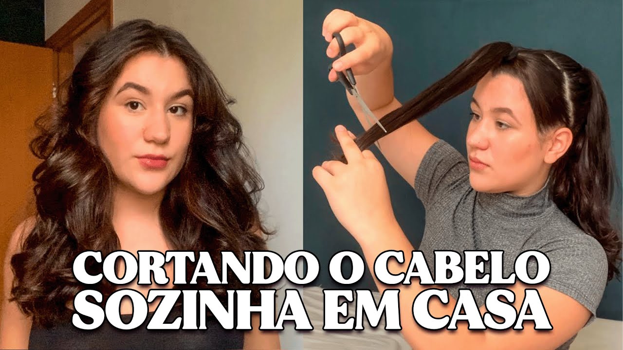 CORTANDO O CABELO EM CAMADAS SOZINHA + FINALIZAÇÃO Butterfly Haircut