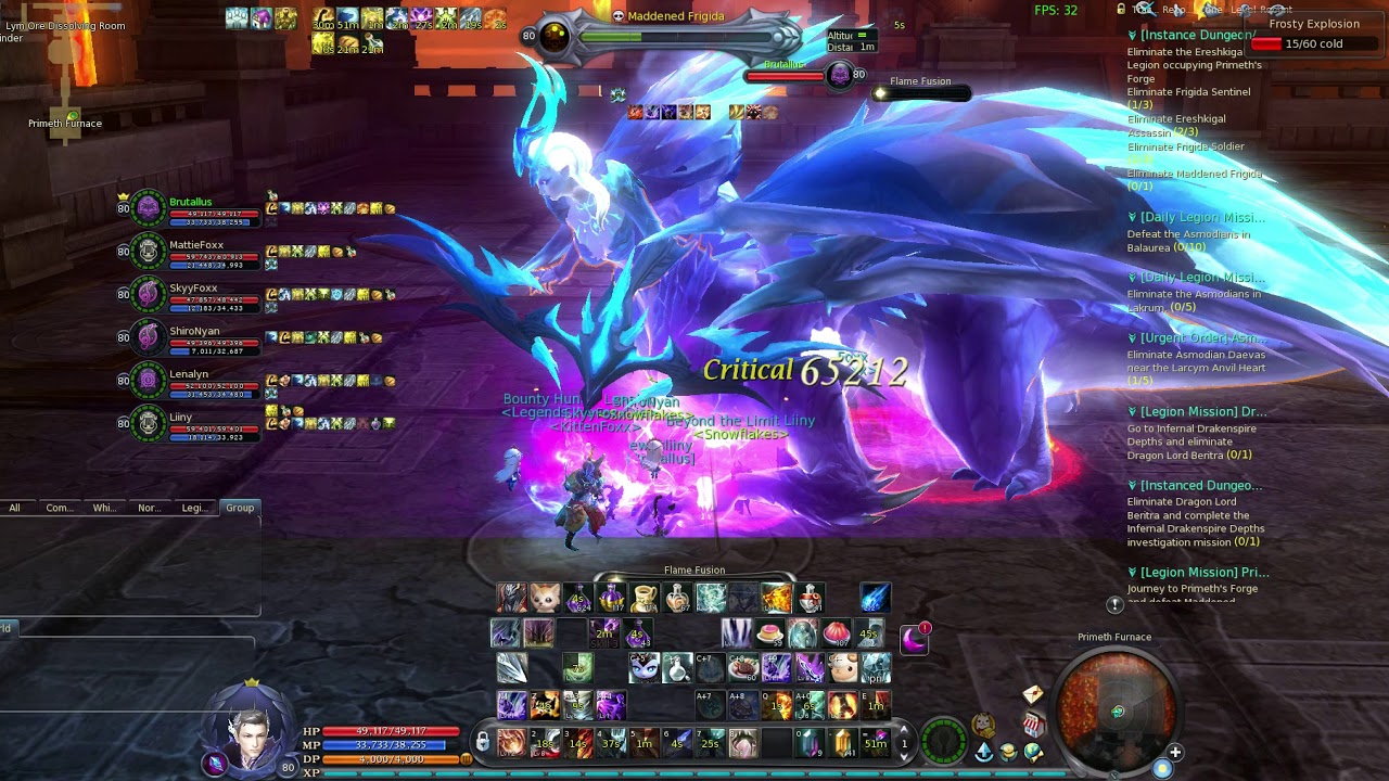 Aion 6.2 - Maddened Frigida (Primeth's Forge last boss)