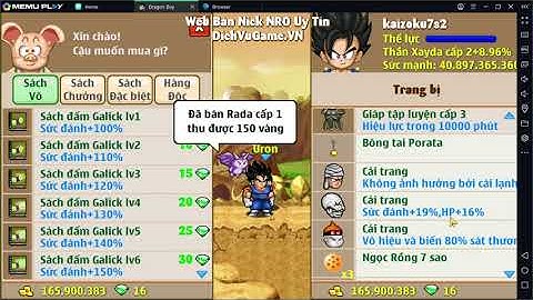 Auto Bán Đồ Up Set Kích Hoạt Vẫn Còn Bất Tử Lắm =))