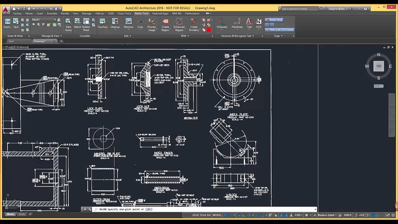 Desita Yazılım - AutoCAD 2016 Raster Design - YouTube