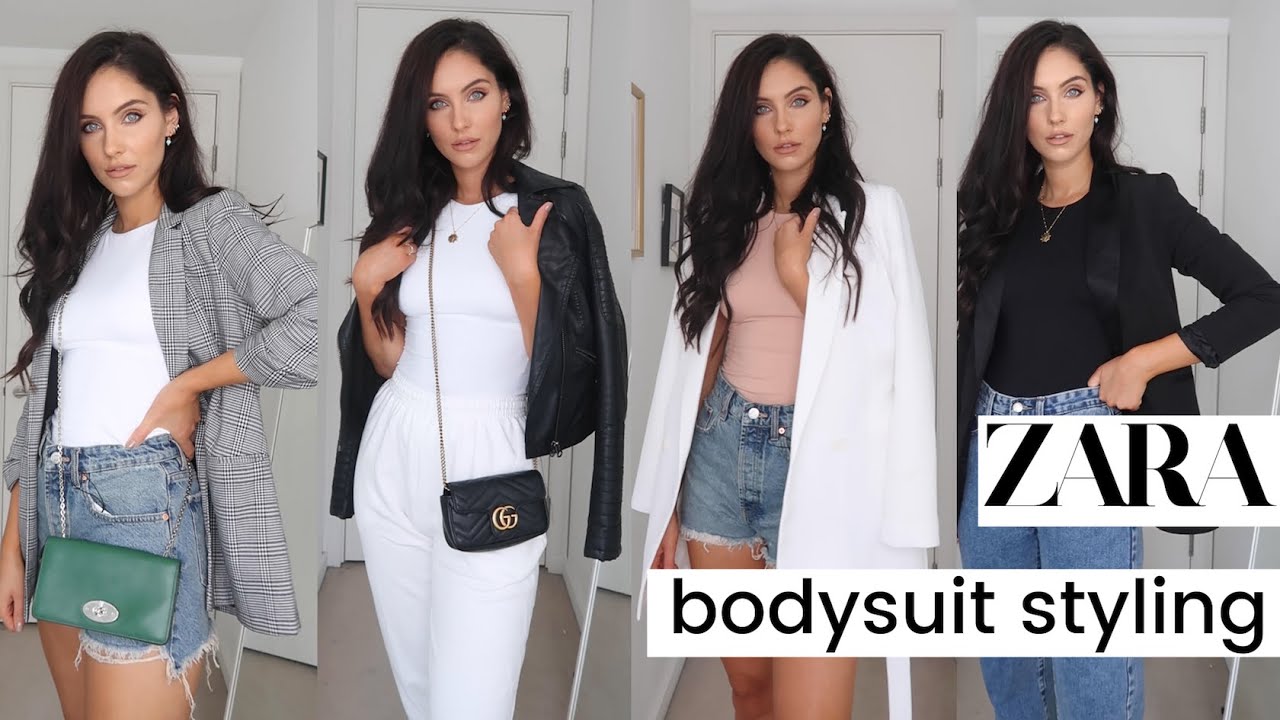 How To Style: A Zara White Bodysuit In Different ways
