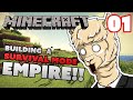 Minecraft Let&#39;s Play - Building an EMPIRE in Survival Mode - Episode 01 - Getting Started!