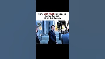 How Elon Musk introduced him at this AI launch | #motivation #elonmusk #billionaire #success