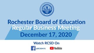 Board of Education Business Meeting | December 17, 2020