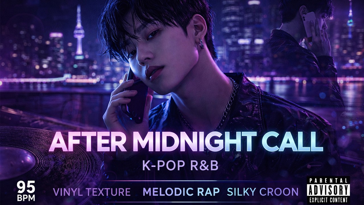After Midnight Call (새벽 통화) – Late Night K-Pop R&B | Smooth 95 BPM Vibe