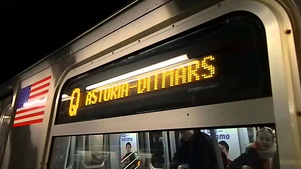 MTA New York City Subway Astoria-Ditmars Blvd Bound Siemens R160B (Q ...
