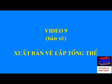 Video Video 43bản vẽ Xuất bản vẽ lắp tổng thể - youtube