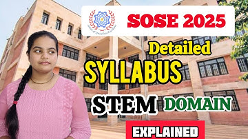 SOSE CLASS 9TH STEM SYLLABUS 2025 BY YONEEK CLASSES । Class 9 stem syllabus , strategy #sose #stem
