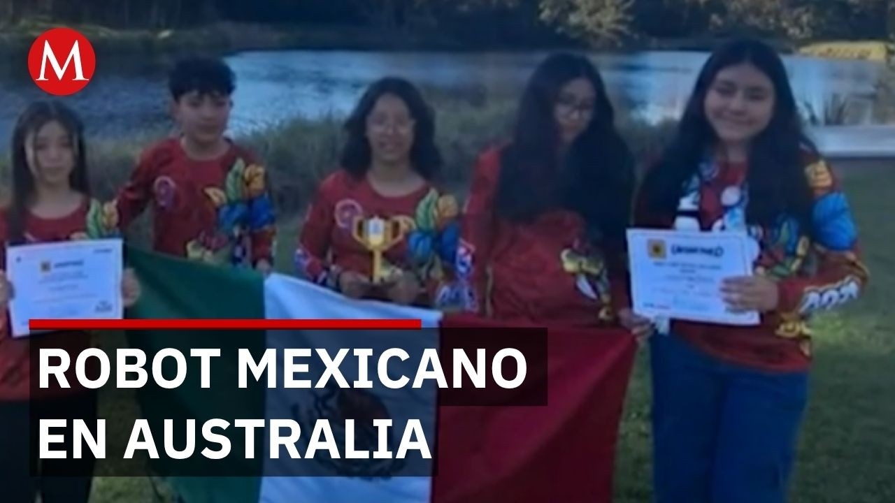 Estudiantes de Zumpango ganan en Australia con robot innovador para explorar Teotihuacán