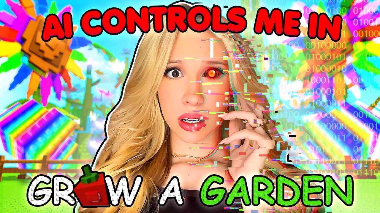 MY AI CONTROLS ME in GROW A GARDEN... *GONE WRONG?*