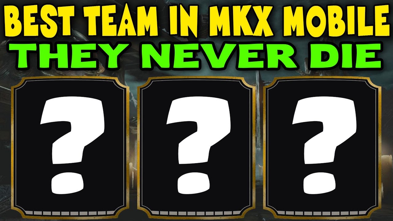 Best team in MKX Mobile! Strongest team EVER! They can't lose.