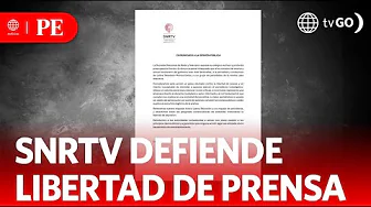 SNRTV rejects criminal complaint against journalists | First Edition | Peru News