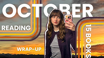 October Reading Wrap Up 📚 | I read 15 books, best reading month, fiction