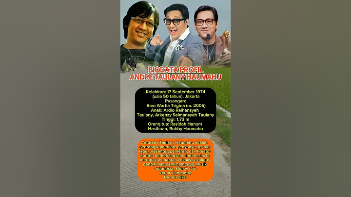 BIODATA PROFIL ANDRE TAULANY