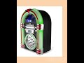 Victor Wilshire Bluetooth Jukebox with Multicolor LED Lighting and FM Radio by Jupiter Gear Home