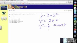 AP Calculus Chapter 4 Practice Test # 8
