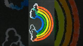 Salt painted rainbow 🌈 #shorts #ytshorts #art #creative #easy #drawing #trending #diy #kmarts