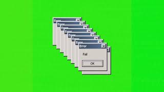 computer error green screen