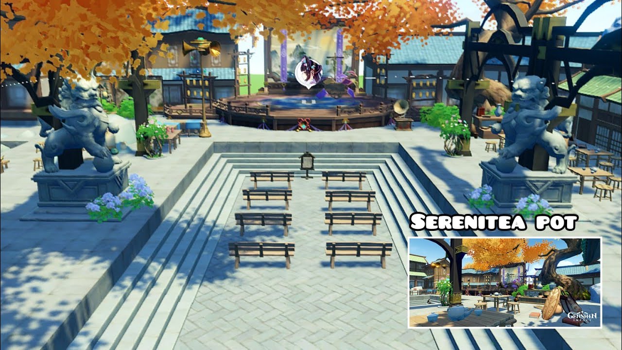 Yunjin's Opera Show (Serenitea Pot Showcase & Tutorial) (Teapot