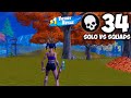 34 Elimination Solo vs Squads Wins Full Gameplay (Fortnite Chapter 4 Season 1)