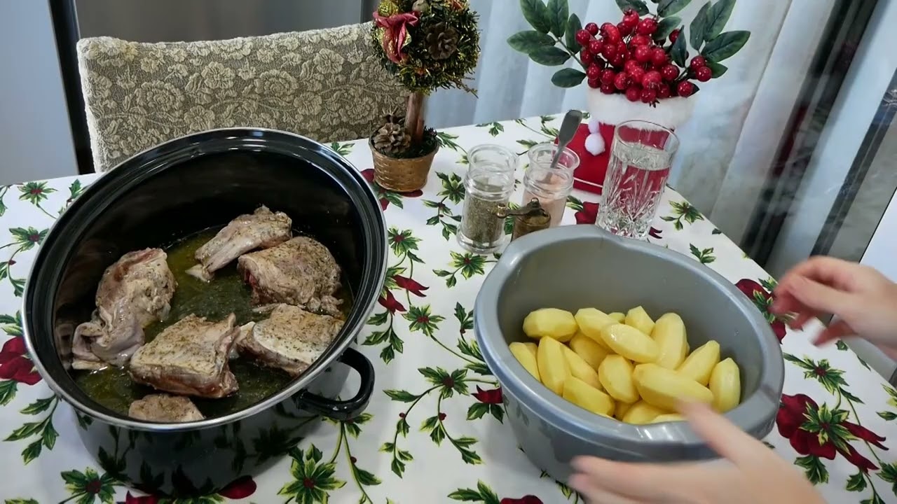 Brinj qingji ne furre me patate bejbi