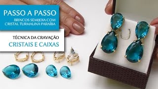 Step-by-Step: Semi-precious Earrings with Tourmaline Crystal