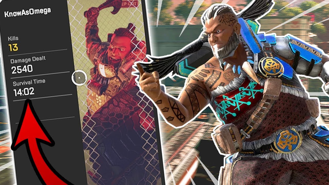 I Did 2500 Damage In SOLOS With Gibraltar - Apex Legends Console