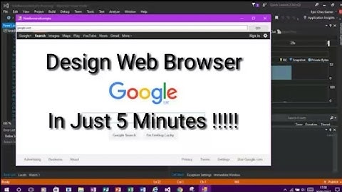 Design your own web browser in 5 minutes ..