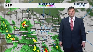 DFW Weather | Rain timeline this Thursday evening, 14 day forecast