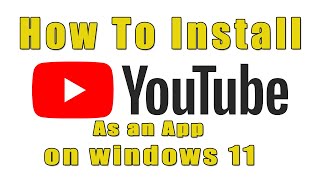 How To Install Youtube App On Windows 11 Techos Mp3 & Mp4 Download ...