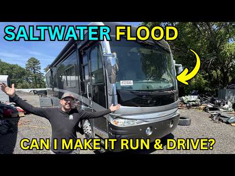 Saving A Saltwater Flooded Diesel Pusher Rv: Can I Make It Run & Drive Again?
