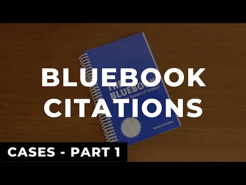 Bluebook Citations: Cases - Part 1 // Law Review Write On Example