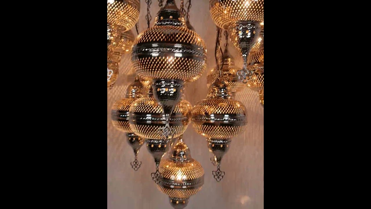 Turkish 16 Globe Moroccan Design Chandelier