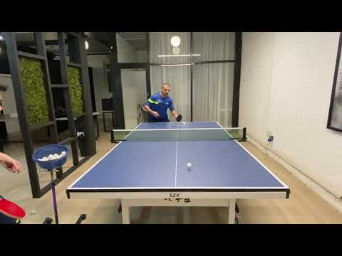 Short Table Tennis Touch in Motion