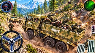Nuevo juego de conducción de camiones de carga del ejército, juego de camiones del ejército de la... screenshot 1
