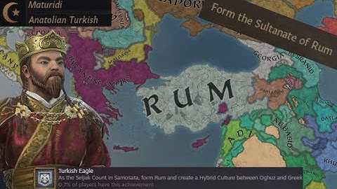 THIS is HOW to FORM the SULTANATE OF RUM and get the "Turkish Eagle" achievement in CK3