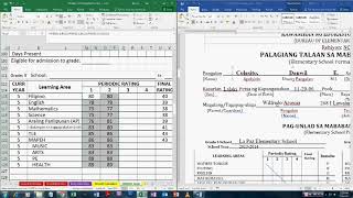 Copy Form 137 data from new class rec