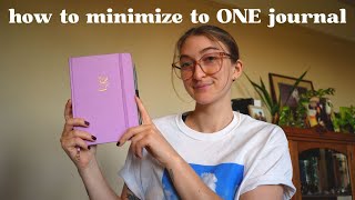 I use ONE journal for everything || minimalist + ADHDfriendly journal setup