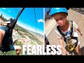 FOUR-YEAR-OLD KID CONQUERS TERRIFYING ZIPLINE OVER OLYMPIC SKI JUMP